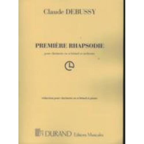 Debussy - Premiere Rhapsodie Clarinet/Piano Book
