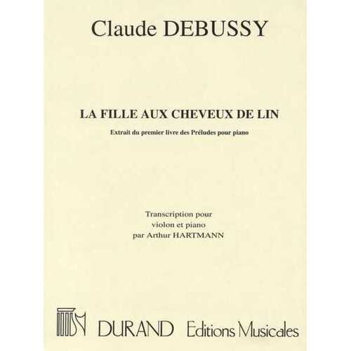 La Fille Aux Cheveux De Lin Violin/Piano Ed Roque Book
