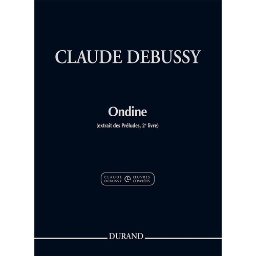 Debussy - Ondine Book