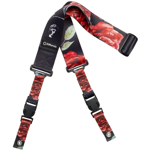 Dimarzio ClipLock Polyphia Floral Muse Black Nylon Guitar Strap