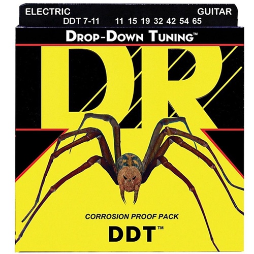DR Strings DDT7-11 Drop Down Tuning 7-String Extra Heavy Electric Strings 11-65