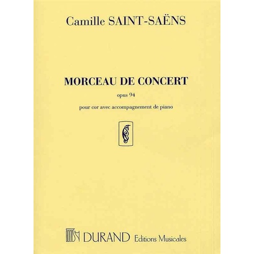 Saint-Saens Concertpiece Op 94 for French Horn and Piano