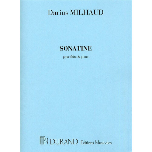 Milhaud - Sonatina Flute/Piano Book