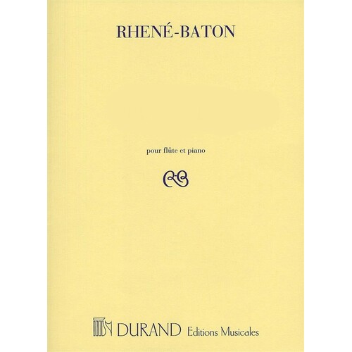 Rhene-Baton - Bourree Op 42 Flute/Piano (Softcover Book)