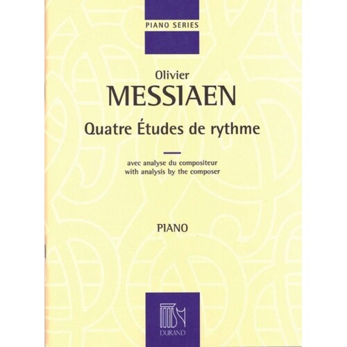 Messiaen - Quatre Etudes De Rythme Piano (Softcover Book)