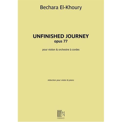 El-Khoury - Unfinished Journey Op 77 Violin/Piano (Softcover Book)