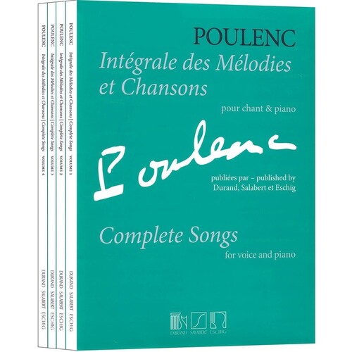 Complete Songs For Voice/Piano V1-4 Boxed Set Book