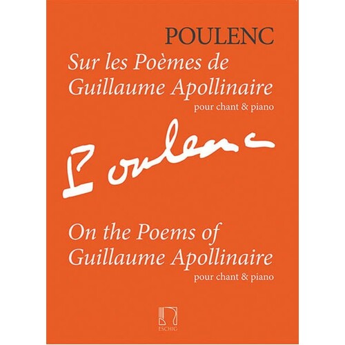 On The Poems Of Guillaume Apollinaire Voice/Pian Book