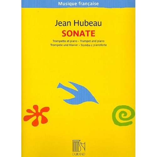 Hubeau - Sonata for Trumpet and Piano, 68 Pages, Musique Francaise Series