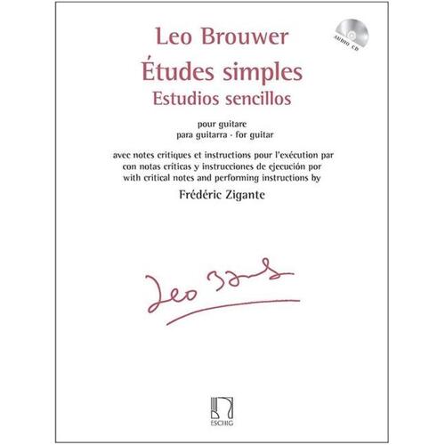 Brower - Etudes Simples Guitar Softcover Book/CD