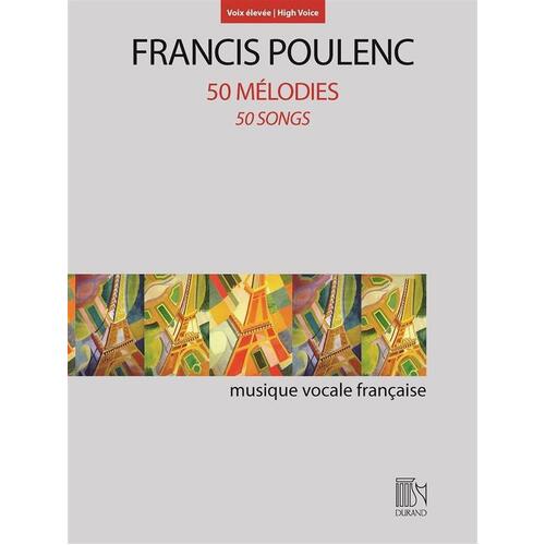 Poulenc - 50 Songs High Voice (Softcover Book)