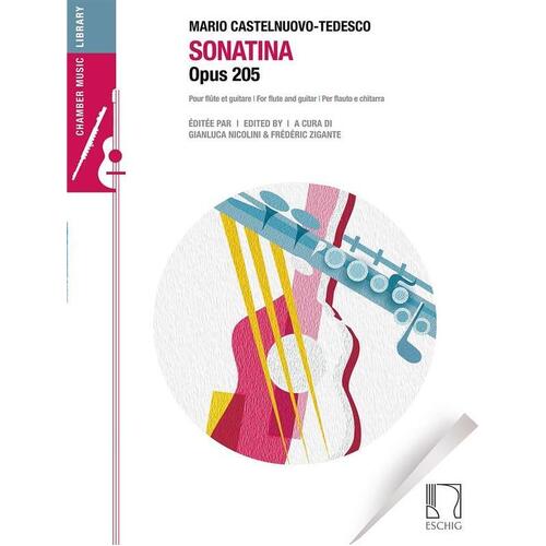 Castelnuovo-Tedesco - Sonatina Op 205 Flute/Guitar (Softcover Book)