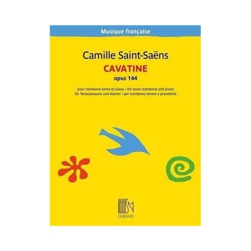 Saint-Saens Cavatine Op. 144 for Trombone and Piano, Durand Editions Musicales, 1 Page