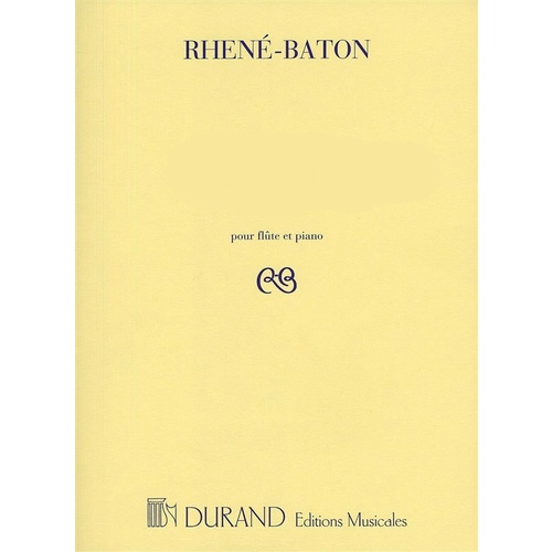 Rhene-Baton - Bourree Op 42 Flute/Piano Book