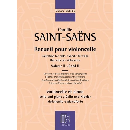 Saint Saens - Collection For Cello Vol 2 Book