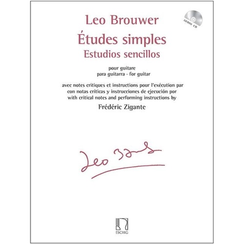 Brower - Etudes Simples Guitar Book/CD