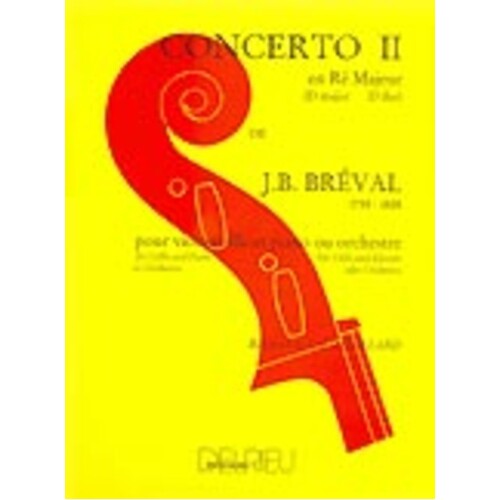 Breval - Concerto No 2 In D Cello/Piano (Softcover Book)