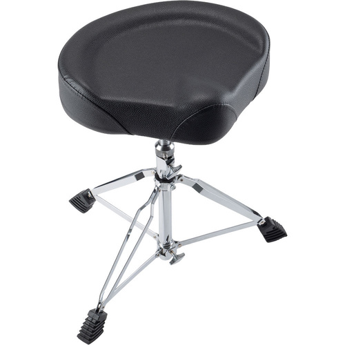 On-Stage MDT4 Heavy Duty Double-Braced Moto-Style Drum Throne with Adjustable Height and Cushioned Seat