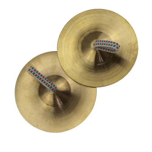 Drumfire DFP-BFC2-BRS 2" Brass Finger Cymbals with Strap - Set of 2