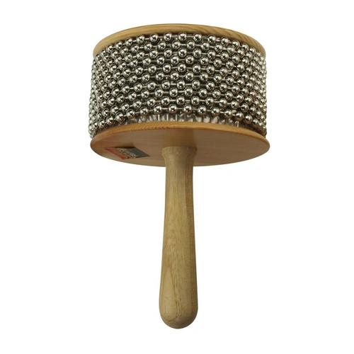 Drumfire DFP-CAB11-NGL 11.5cm Wood Cabasa with Handle and Metal Beads