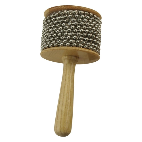 Drumfire DFP-CAB8-NGL 8.5cm Wood Cabasa with Handle and Metal Beads