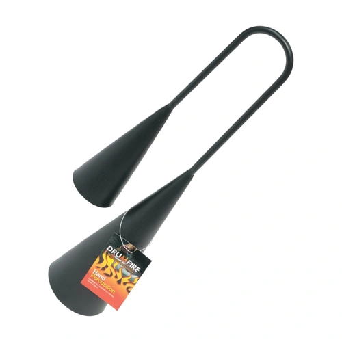 Drumfire DFP-GGB2-BLK Agogo Bell with Metal Handle and Two Distinctive Tones