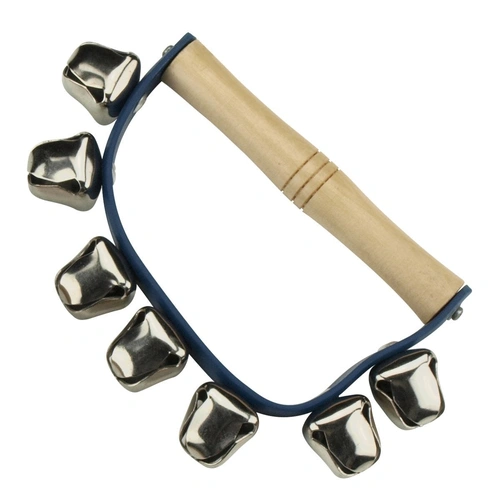 Drumfire DFP-HB7-NGL Hand Bells - 7 Bells Mounted on Wooden Handle