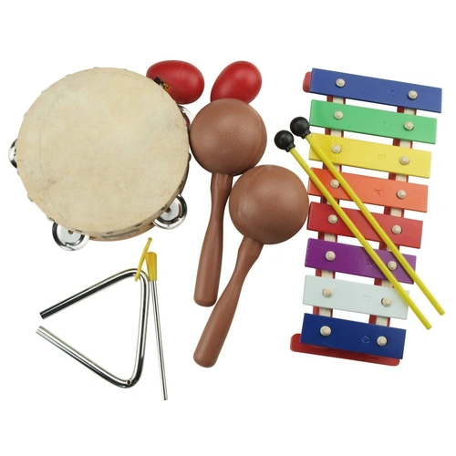 Drumfire DFP-PP10-PLA 5-Piece Hand Percussion Set with Carry Bag
