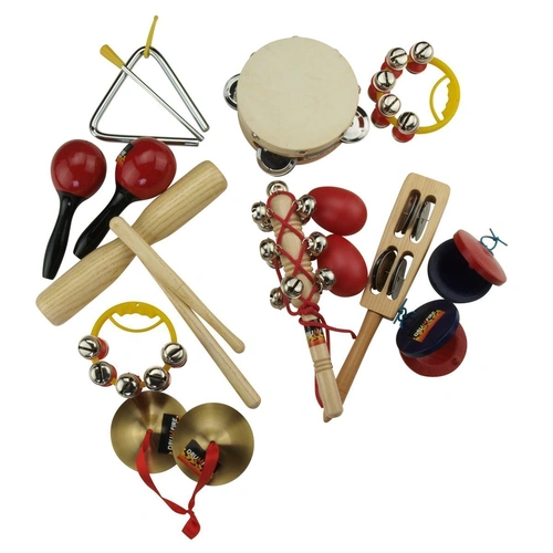 Drumfire 10-Piece Hand Percussion Set with Plastic Carry Tub