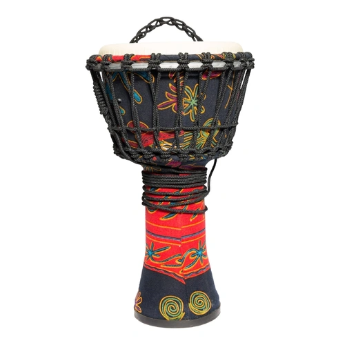 Drumfire 8" Synthetic Head Rope Djembe with Gig Bag - Multicolour