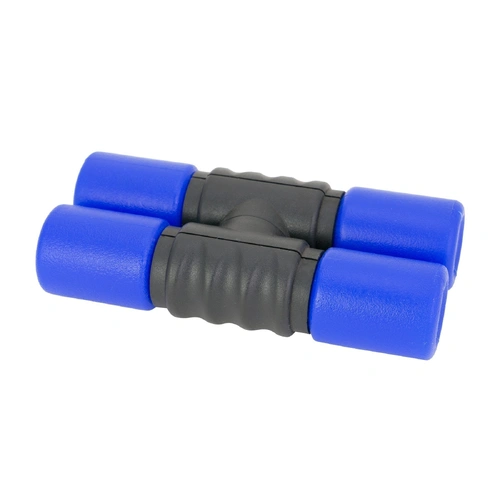 Drumfire ABS Double Shaker - Blue, Lightweight, Durable, Impact Resistant, 169mm x 42mm x 42mm, 0.2 kg
