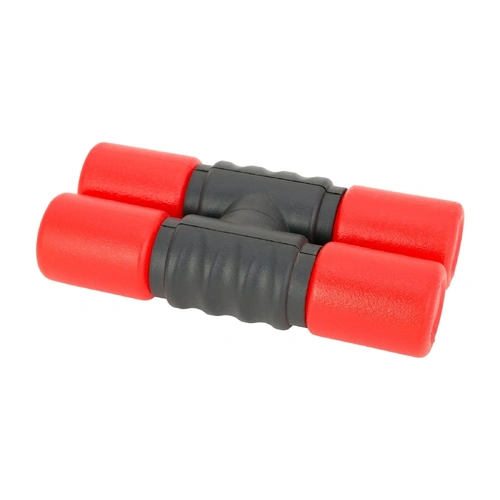 Drumfire ABS Double Shaker - Red, Impact Resistant, Lightweight, 169mm Length, 42mm Width, 42mm Depth, 0.2kg Weight