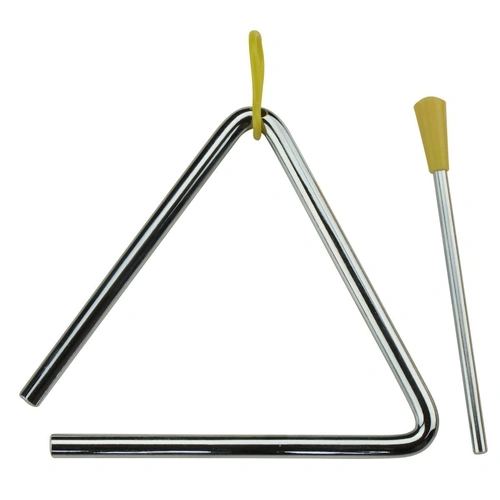 Drumfire DFP-T5-CHR 5" Metal Triangle with Striker and Rubber Holder