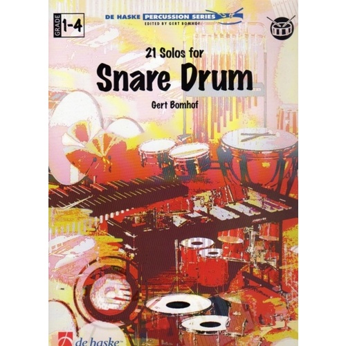 21 Solos For Snare Drum Book