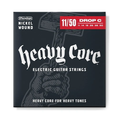 Jim Dunlop DHC1150 Heavy Core Electric Guitar Strings 11-50 Nickel Wound