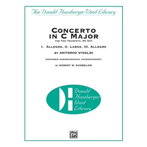 Concerto In C For 2 Trumpets Concert Band Conductor Score