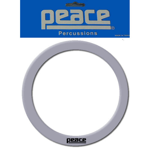 Peace 5" Bass Drum Hole Template & Reinforcement Ring in Silver