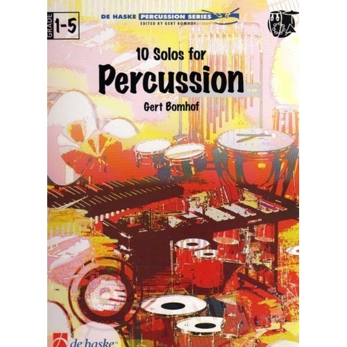 BOMHOF 10 Solos for Percussion by Gert Bomhof - De Haske Publications