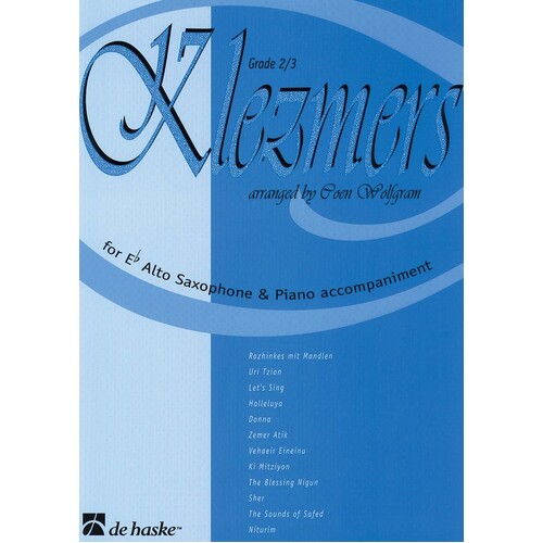 Klezmers Alto Saxophone With Piano Accomp (Softcover Book)
