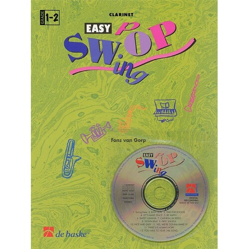 Easy Swing Pop B Flat clarinet/Tenor Saxophone Softcover Book/CD