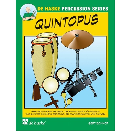 Quintopus 3 Easy Quintets For Percussion (Music Score) Book