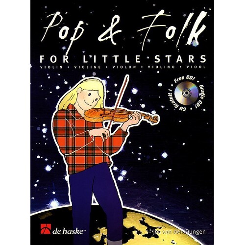 Pop And Folk For Little Stars Book/CD Violin (Softcover Book/CD)