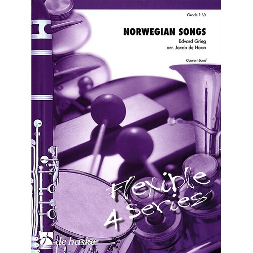 Norwegian Songs Grieg Concert Band 1.5 Score/Parts
