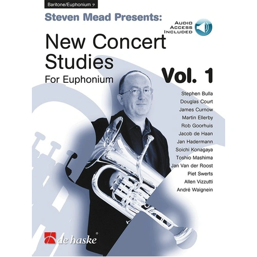 New Concert Studies for Euphonium Vol 1 by Steven Mead, 48 Pages, De Haske Publications