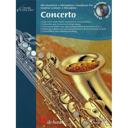 Concerto Home Concert Alto Sax Softcover Book/CD