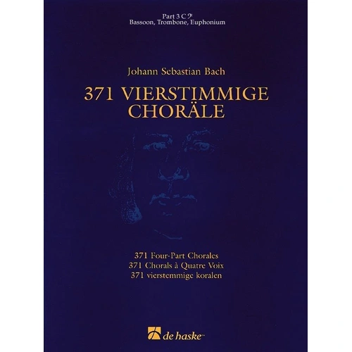 371 Four Part Chorales Part 3 C Bass Clef (Part) Book