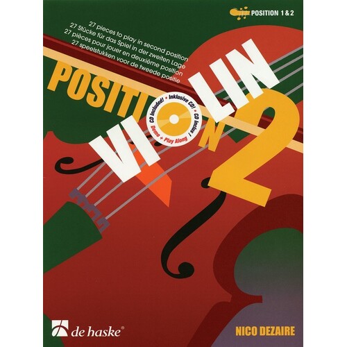Violin Position 2 (Second Position) Softcover Book/CD
