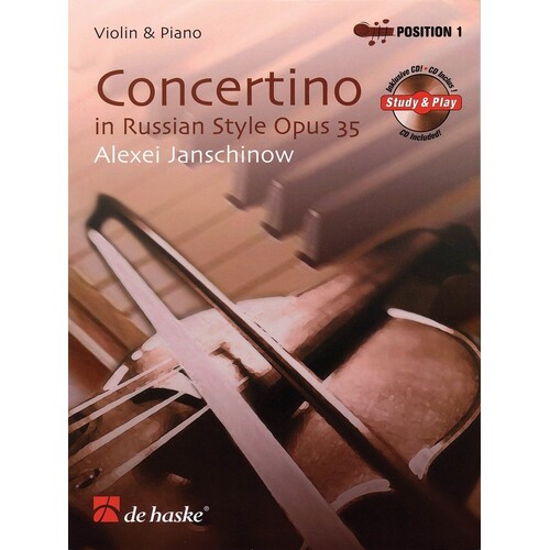 Concertino In Russian Style Op 35 Violin Softcover Book/CD