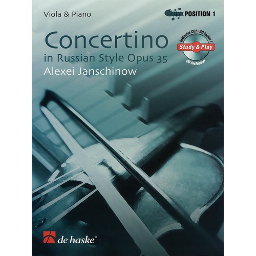 Concertino In Russian Style Op 35 Viola Softcover Book/CD
