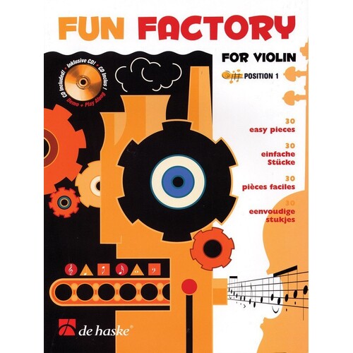 Fun Factory For Violin 30 Beginner Pieces Softcover Book/CD